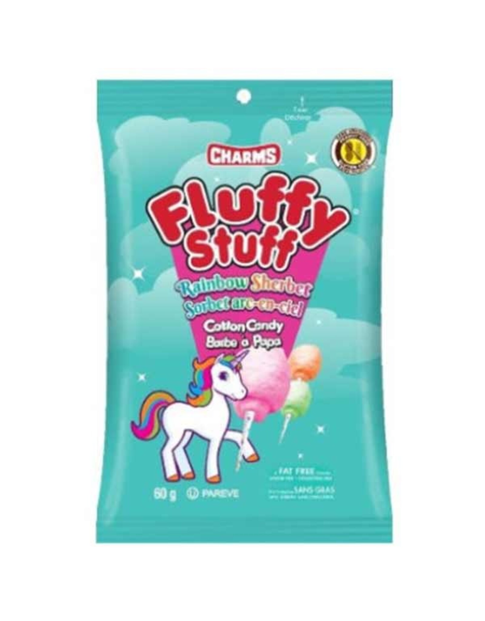 Fluffy Stuff - Unicorn Rainbow Sherbet Cotton Candy- 60g