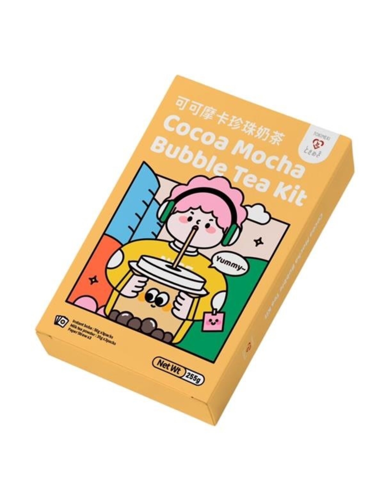 Tokimeki Cocoa Mocha Bubble Tea Kit (3 portions) - 255g