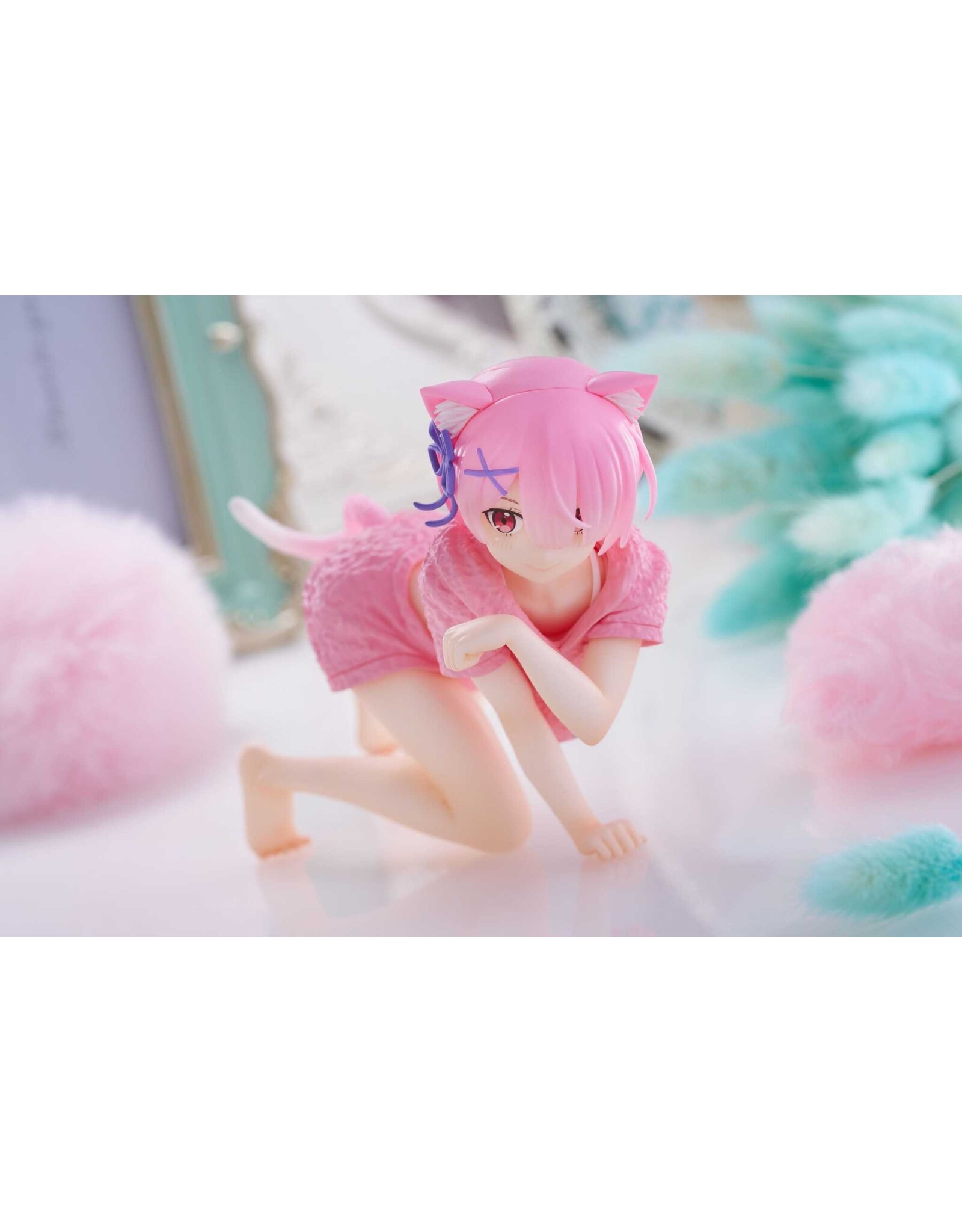 Re:Zero Starting Life in Another World - Desktop Cute Ram (Cat Roomwear Ver.) - PVC Figure - 13 cm