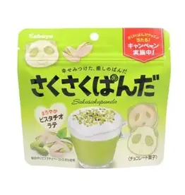 Saku Saku Panda - Maroyaka Pistachio Latte Flavoured Cookies - 43g