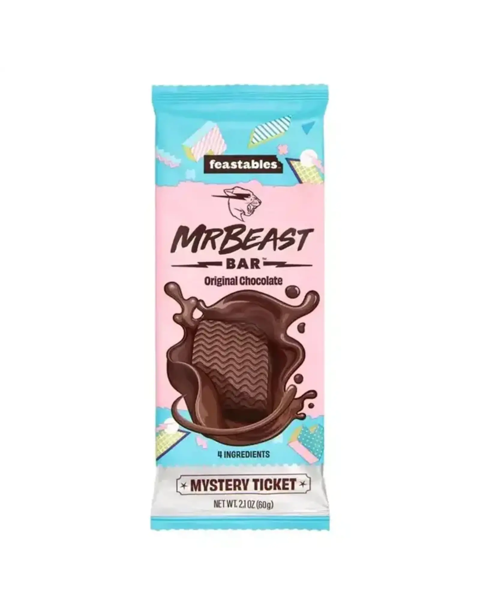 Mr Beast Feastables Chocolate Bar -  Original Chocolate - 60g