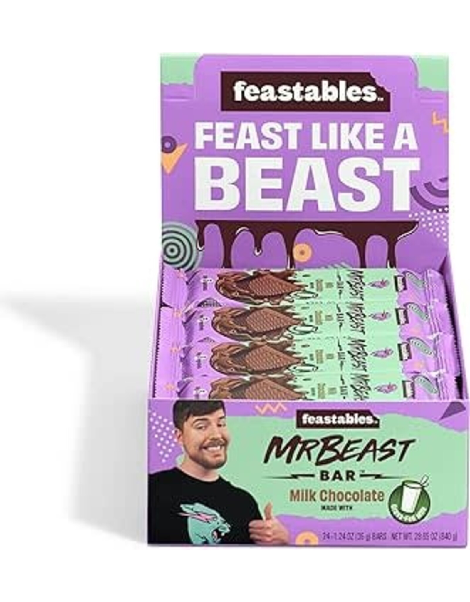 Mr Beast Feastables Chocolate Bar - Milk Chocolate - 35g