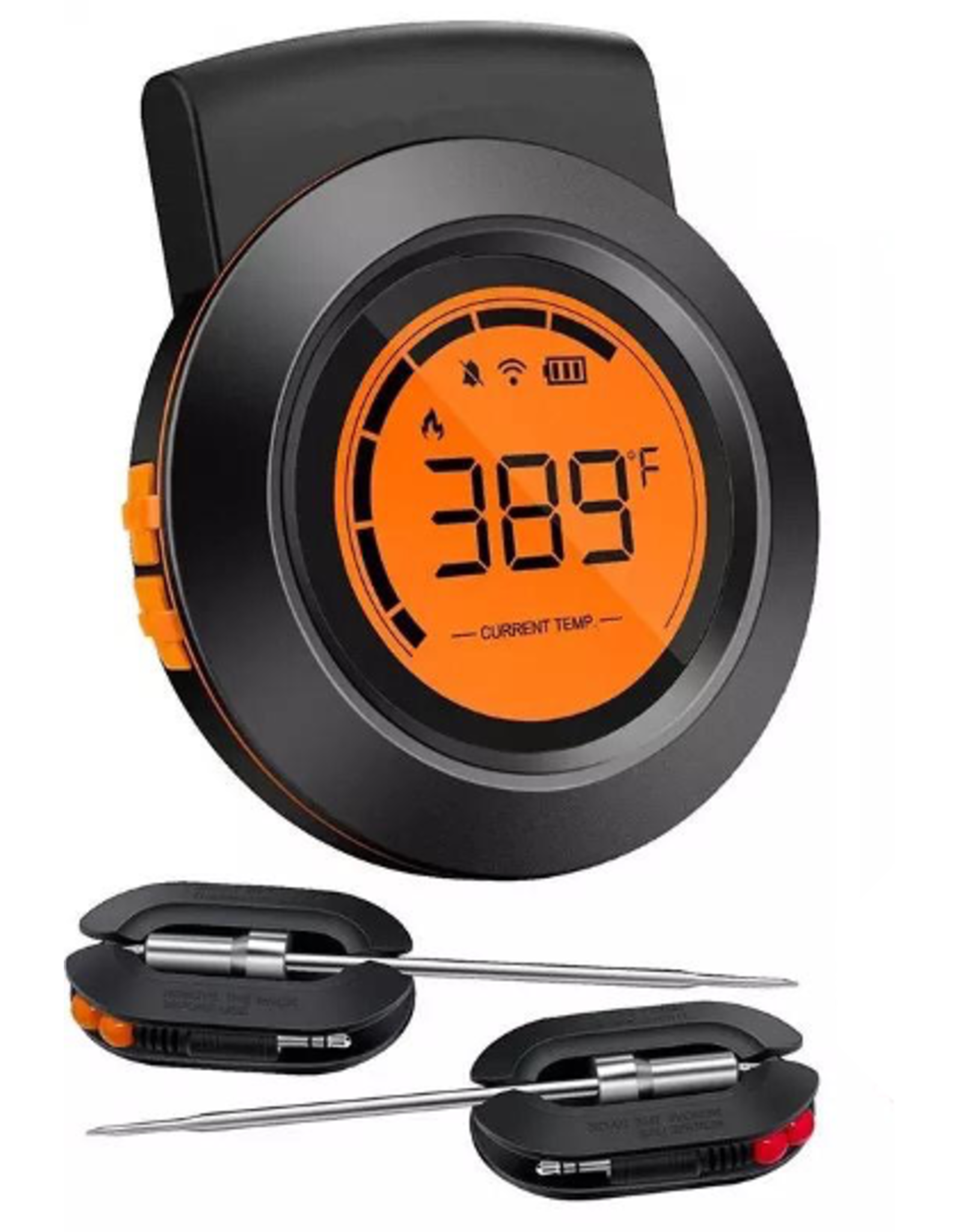 Keij Kamado® Bluetooth Dome thermometer met 2 probes - waterdicht