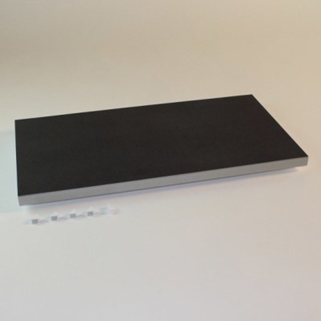 SieMatic Legplank met Flock2Block vilt aan bovenzijde en aluminium voorzijde. Incl 4 plankendragers.