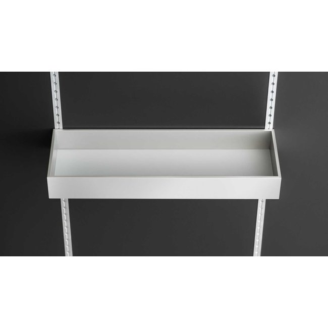 SieMatic MultiMatic voorraadbakje aluminium met grijze kunststof bodem.