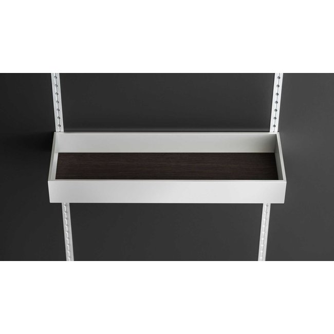 SieMatic MultiMatic voorraadbakje aluminium met houten bodem.bodem