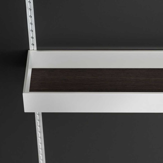 SieMatic MultiMatic voorraadbakje aluminium met houten bodem.bodem