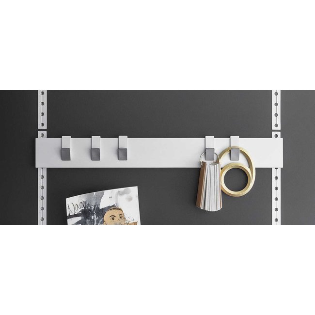 SieMatic MultiMatic hakenlijst aluminium, 37 cm breed