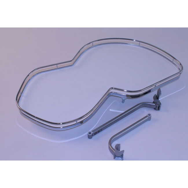 SieMatic Anti-slipmat voor hoekonderkast met zwenkplateaus en chroom omranding