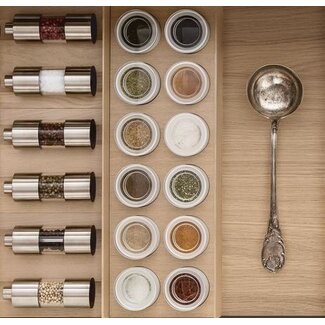 SieMatic Multifunctionele inzet in hout, blank eiken