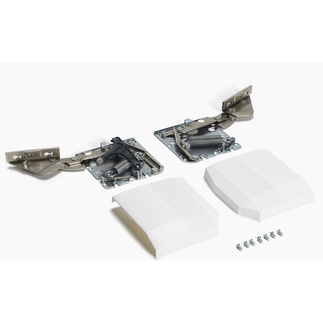 SieMatic beslag voor klepdeuren met dempers voor kast O90-39K incl. witte kst afdekkappen, 1 paar. voor klepdeuren