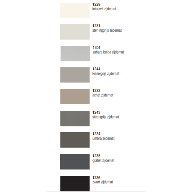 SieMatic SieMatic kleur- en materiaalstaal SimiLaque zijdemat