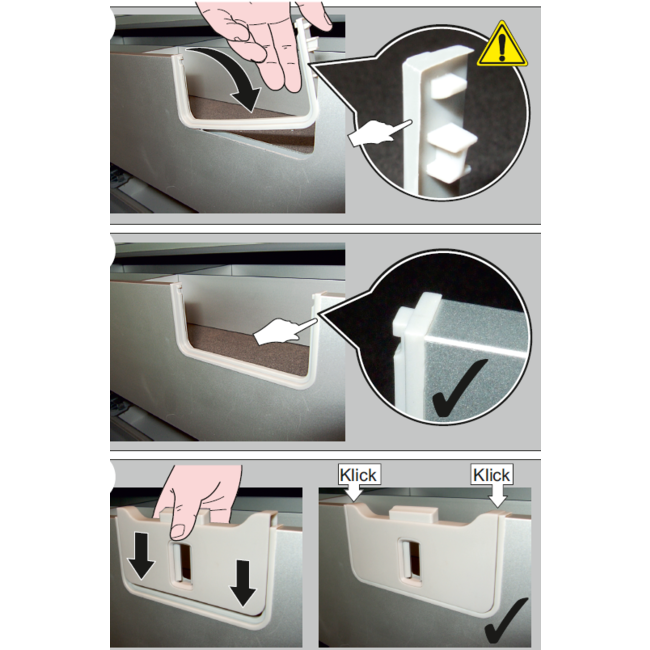 SieMatic Ontgrendelingselement t.b.v. meenemer voor binnenlades