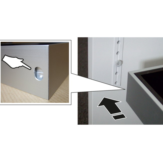 SieMatic Multimatic ophanghaakjes, bevestigingselementen voor kastdeuren met MFS stips