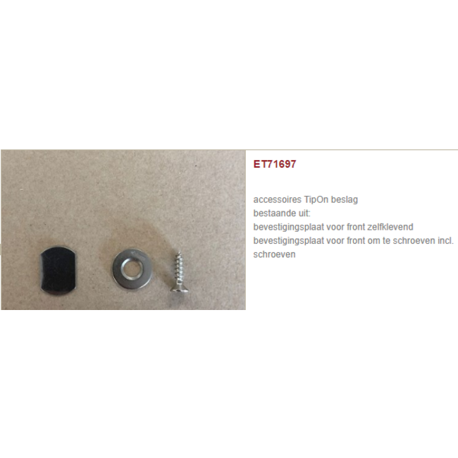 SieMatic Druksnapper voor openen en sluiten van deuren