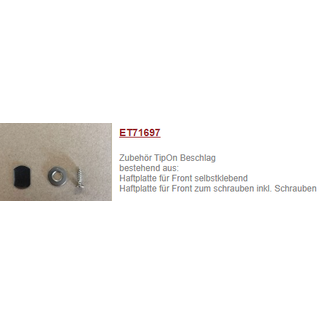 SieMatic Magneetplaatje voor TIPON, set