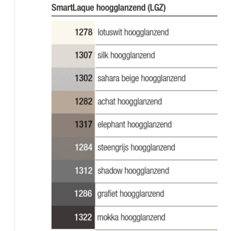 SieMatic Kleurstaal SmartLaque hoogglanzend LGZ  MST15-FK