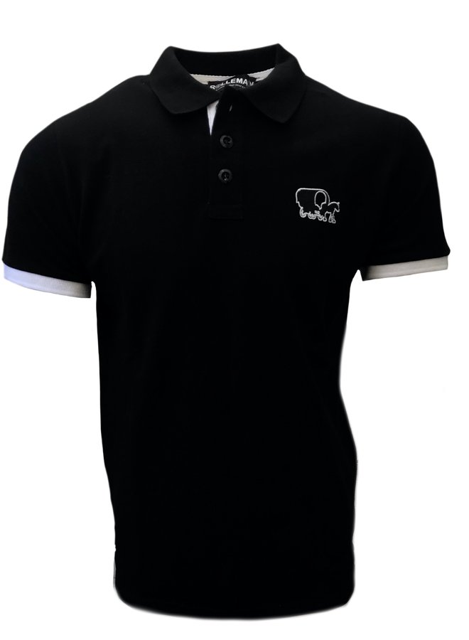 Polo Manfri Basic (schwarz und weiß)