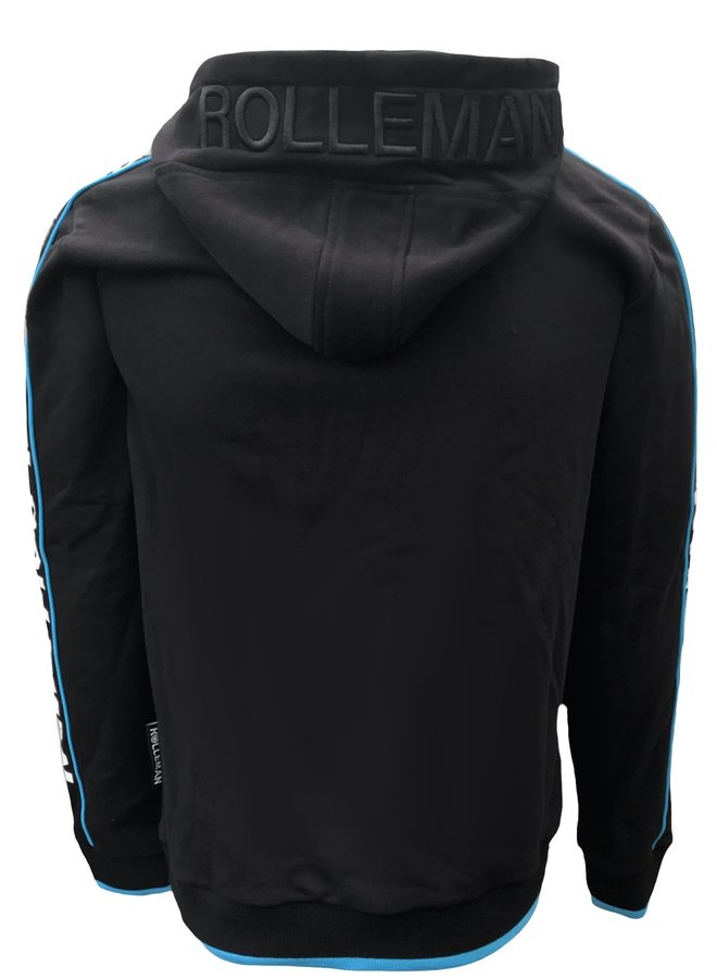 Hoodie Pino (black and turquoise)