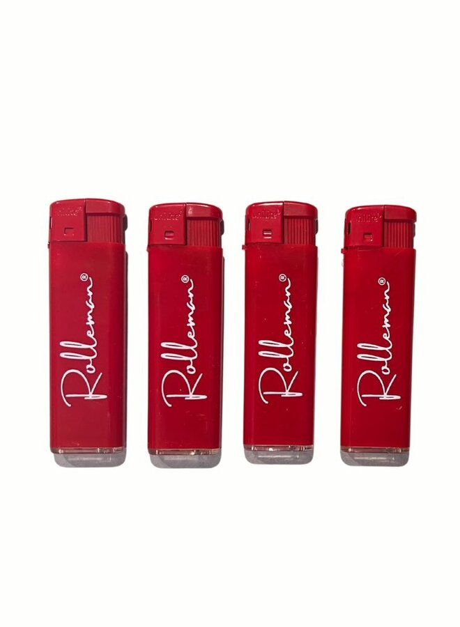 4 LIGHTERS  (RED-WHITE)
