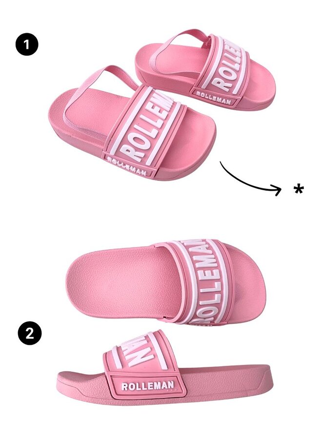 LuxeSlides Kinder (Rosa-Weiß)