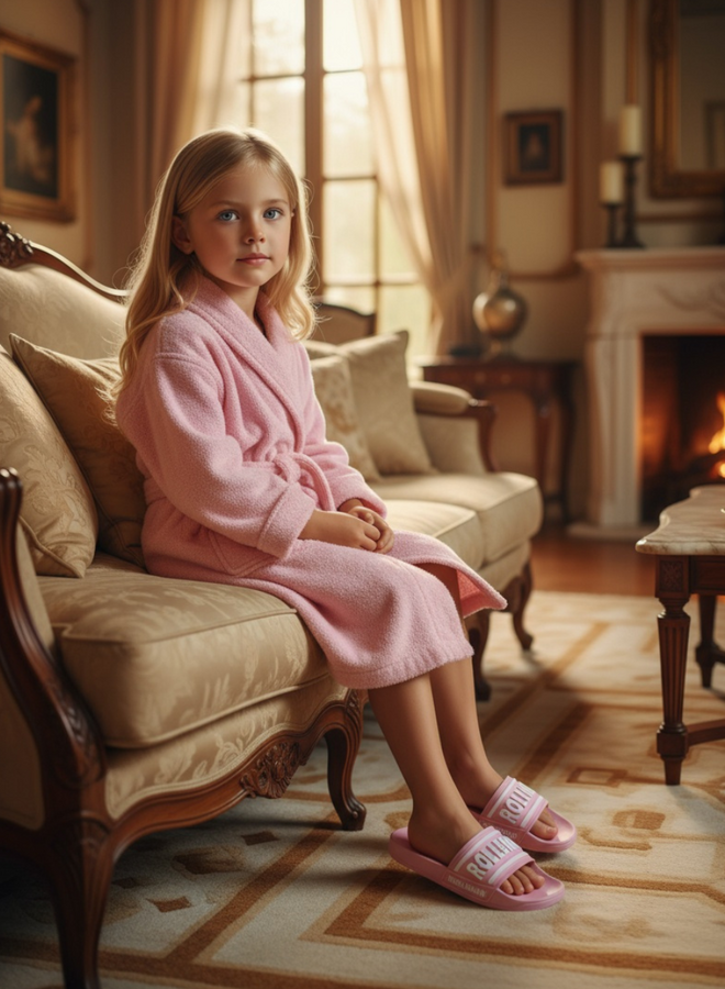 LuxeSlides Kids (Pink-White)