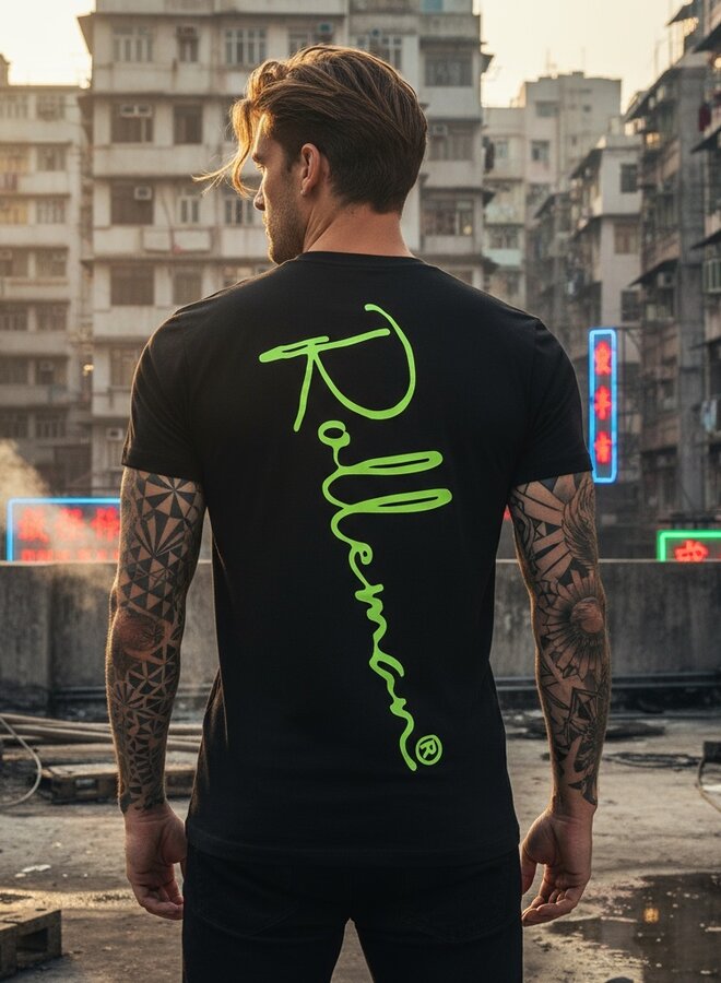 Dario (zwart-neon geel)