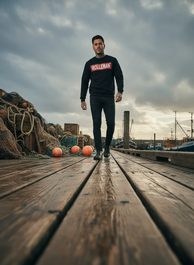 ROLLEMAN logo sweater