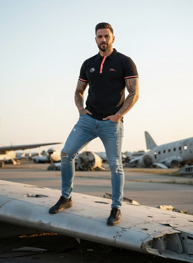 Alejandro (black-neon pink)