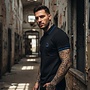DJANGO (zwart-Marine Blauw)