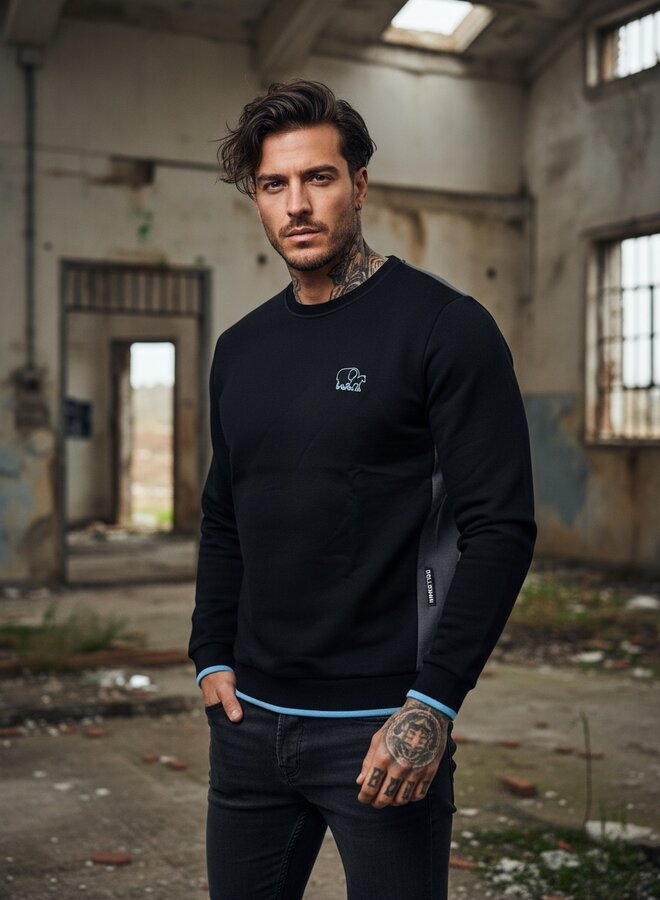 Basic sweater 'Vano'  (turquoise)