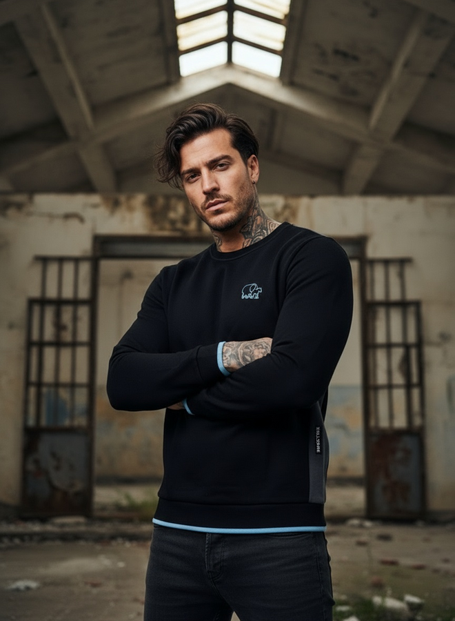 Basic Pullover 'Vano'   (turquoise)
