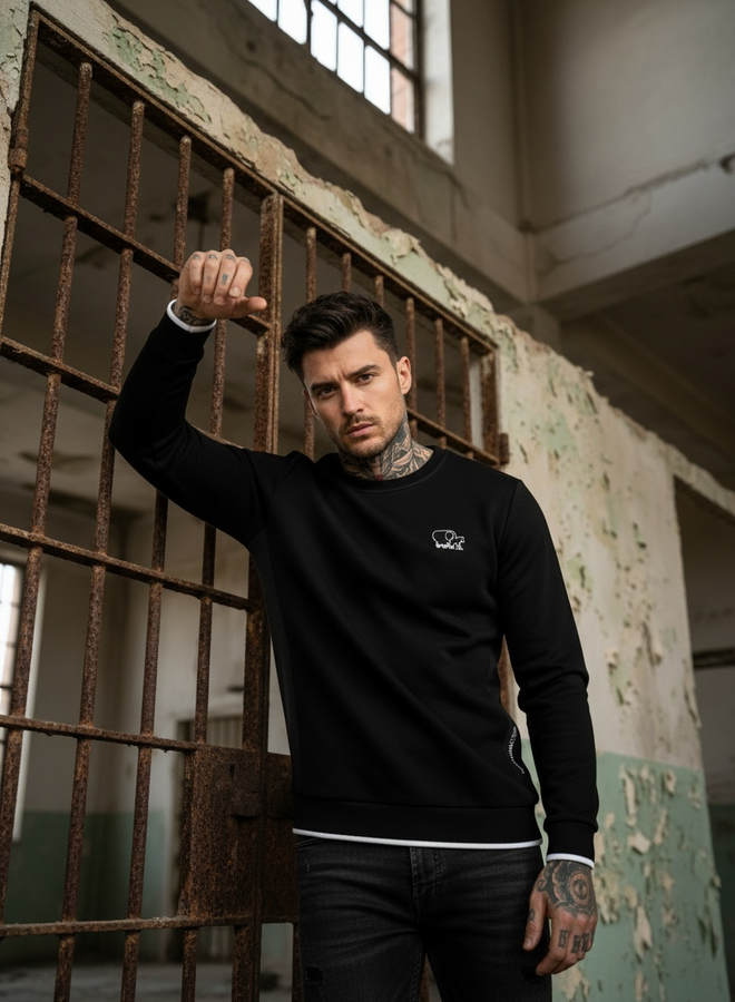 Basic Pullover 'Vano'  (Weis)