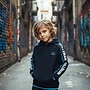 Kids hoodie Pino (black / Turquoise)