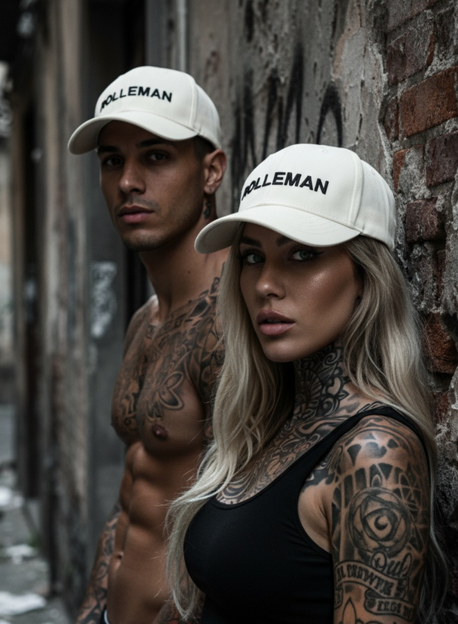 CAP model PABLO wit-ecru