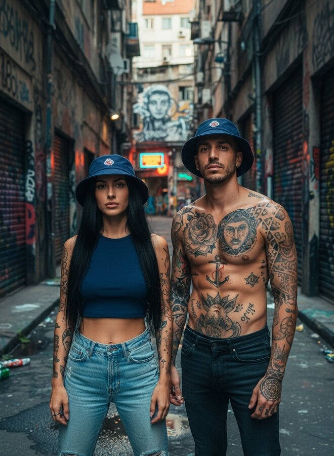 Logo Bucket Hat (navy blue)