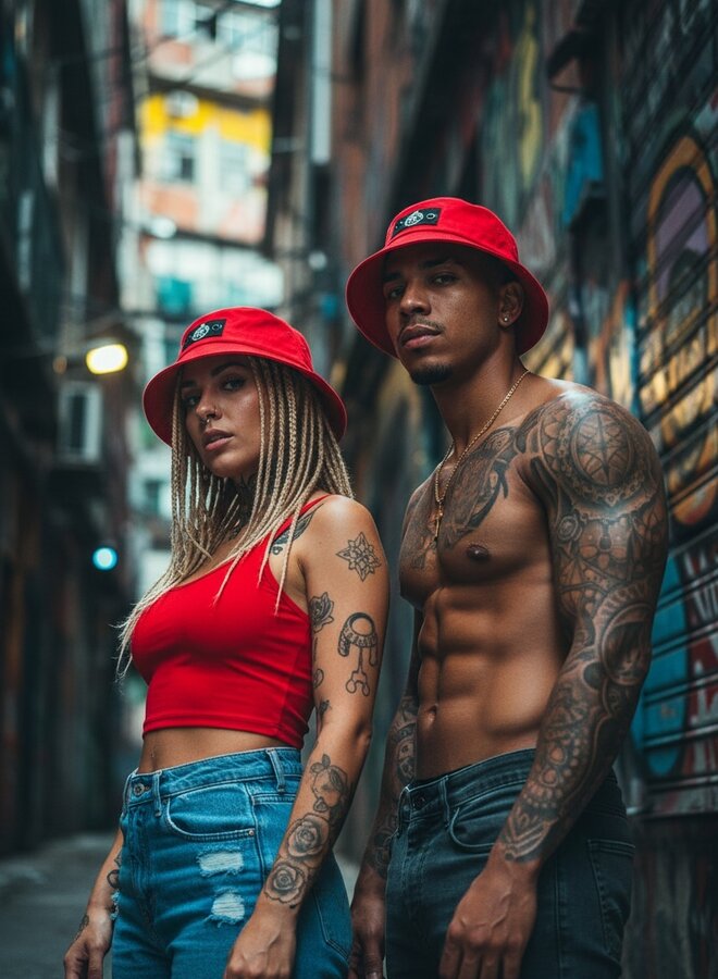 Bucket Hat ( Poppy Red)