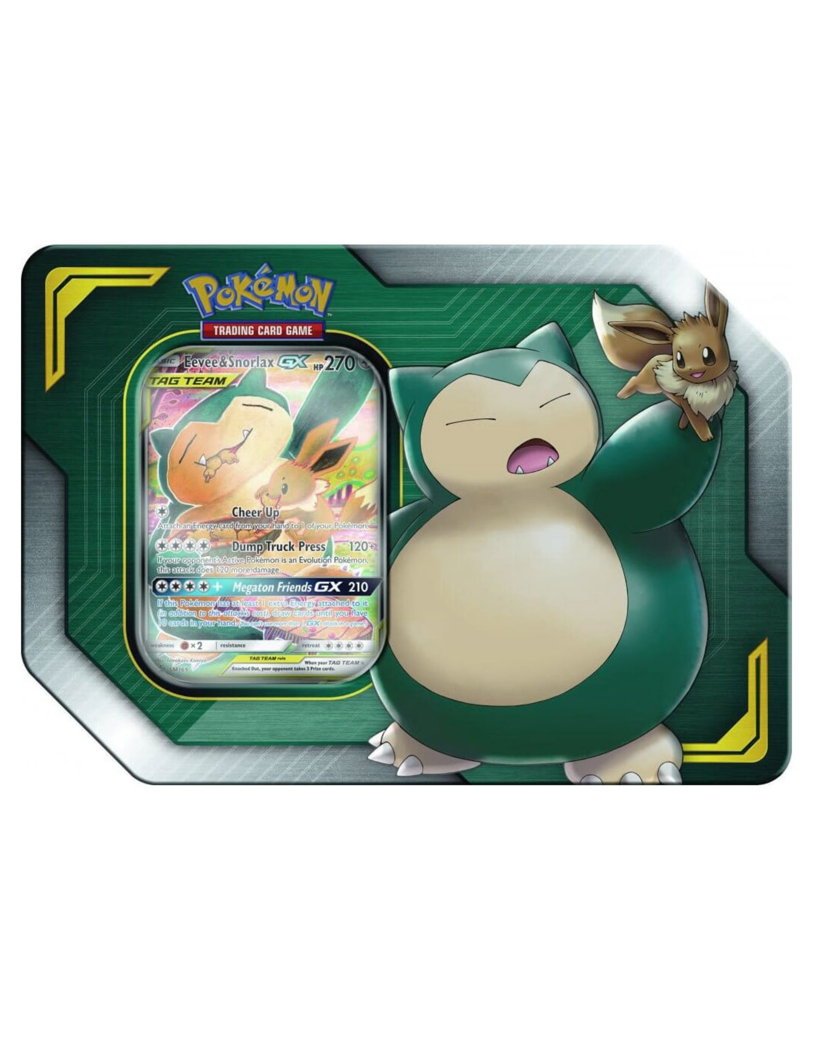 Eevee & Snorlax GX Tag Team tin