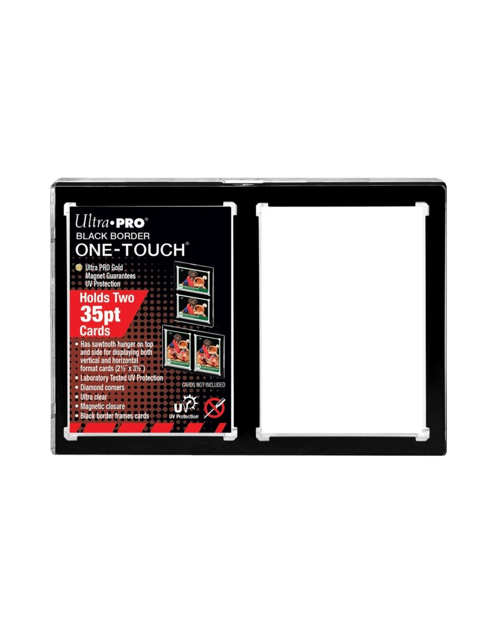 Ultra Pro Ultra Pro 2-Card Black Border ONE-TOUCH Magnetic Holder