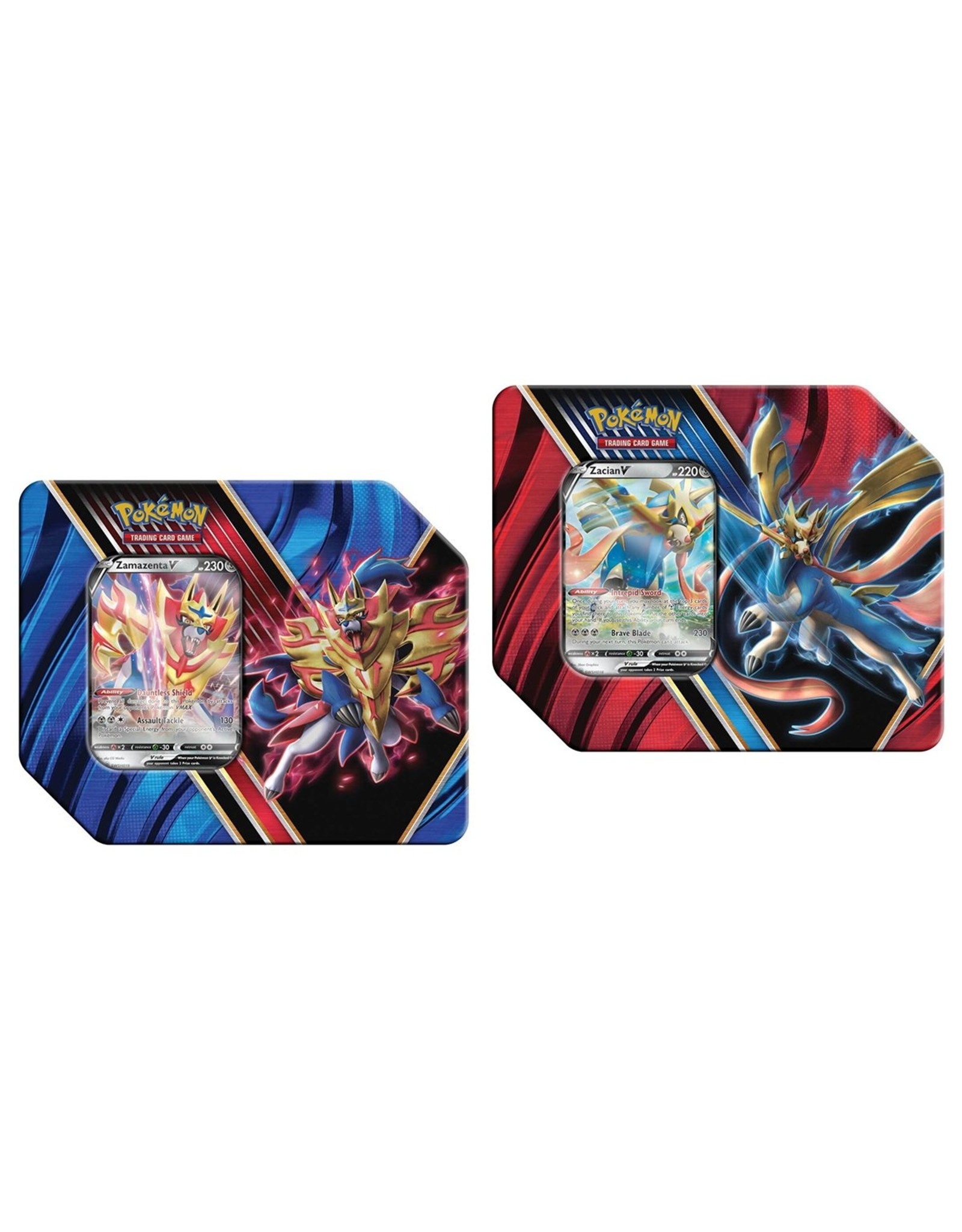 Zacian/Zamazenta V tins set USA version