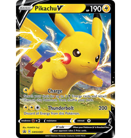 Pikachu V SWSH 61 black star promo