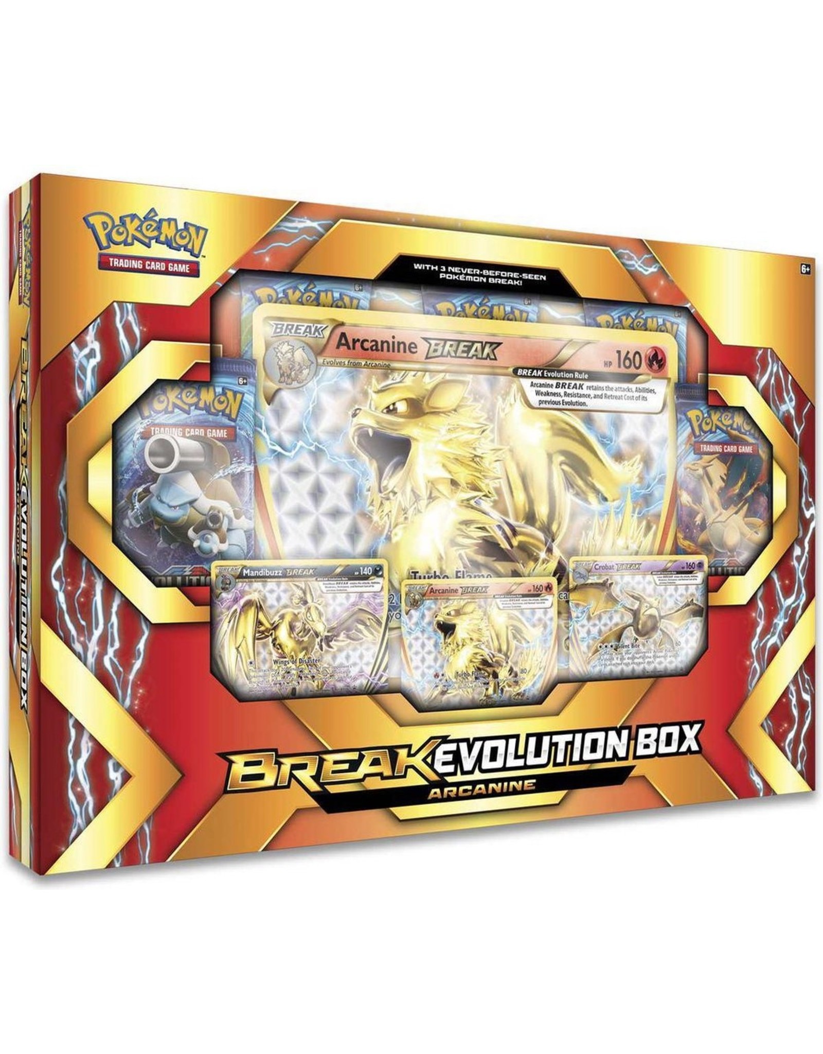 onderdelen menu schotel Arcanine Break Evolution Box - LegendaryCards.eu