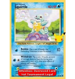 Oversized Jumbo Squirtle 25 year anniversary 63