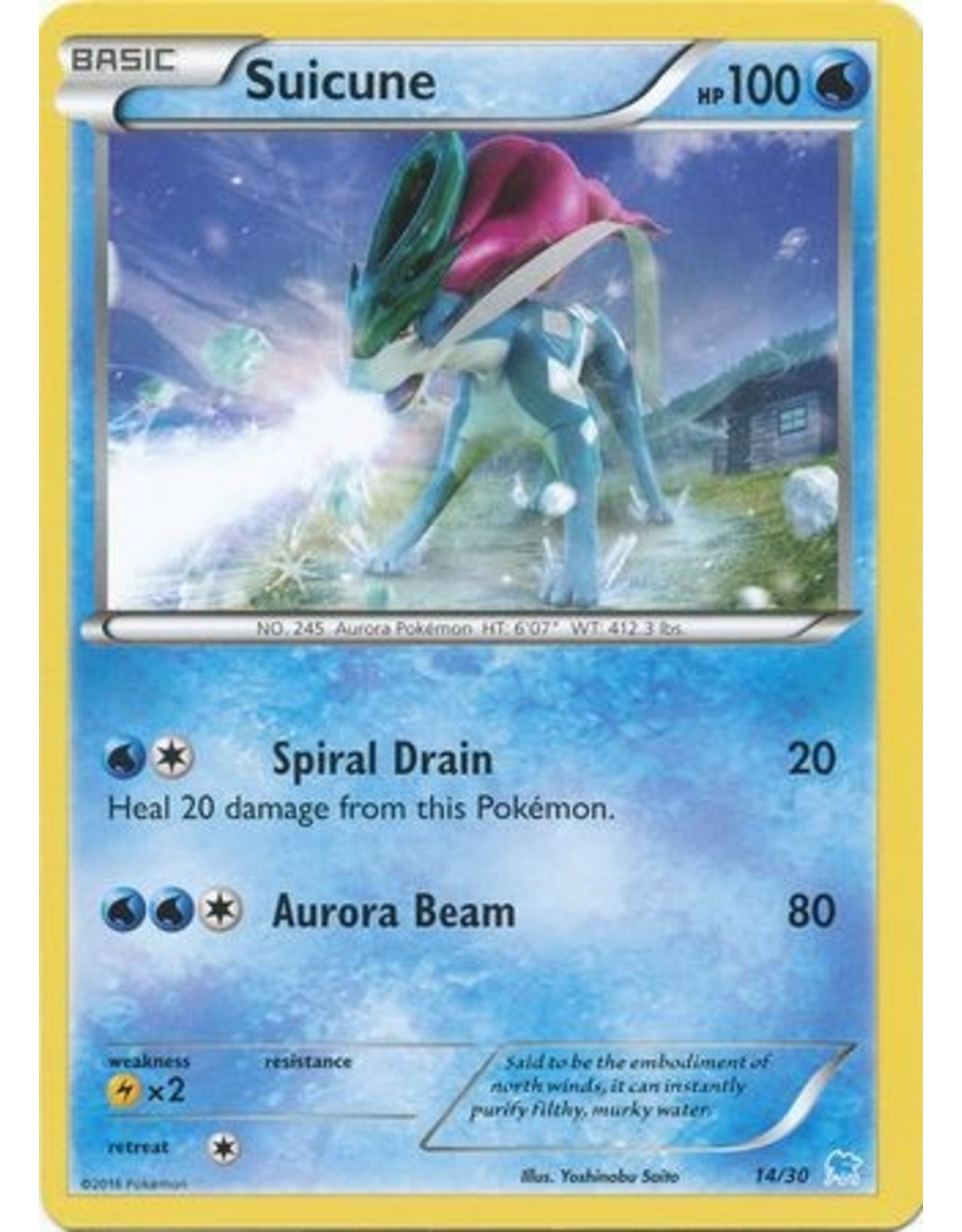 Suicune - 14/30 - Suicune Trainer Kit non holo