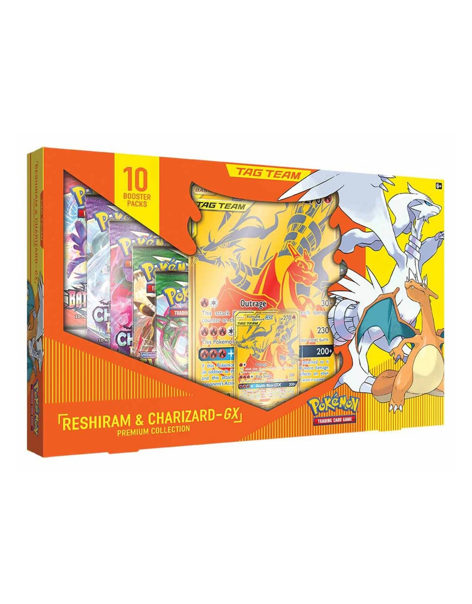 Opening Pokemon Reshiram & Charizard GX Gold Premium Collection