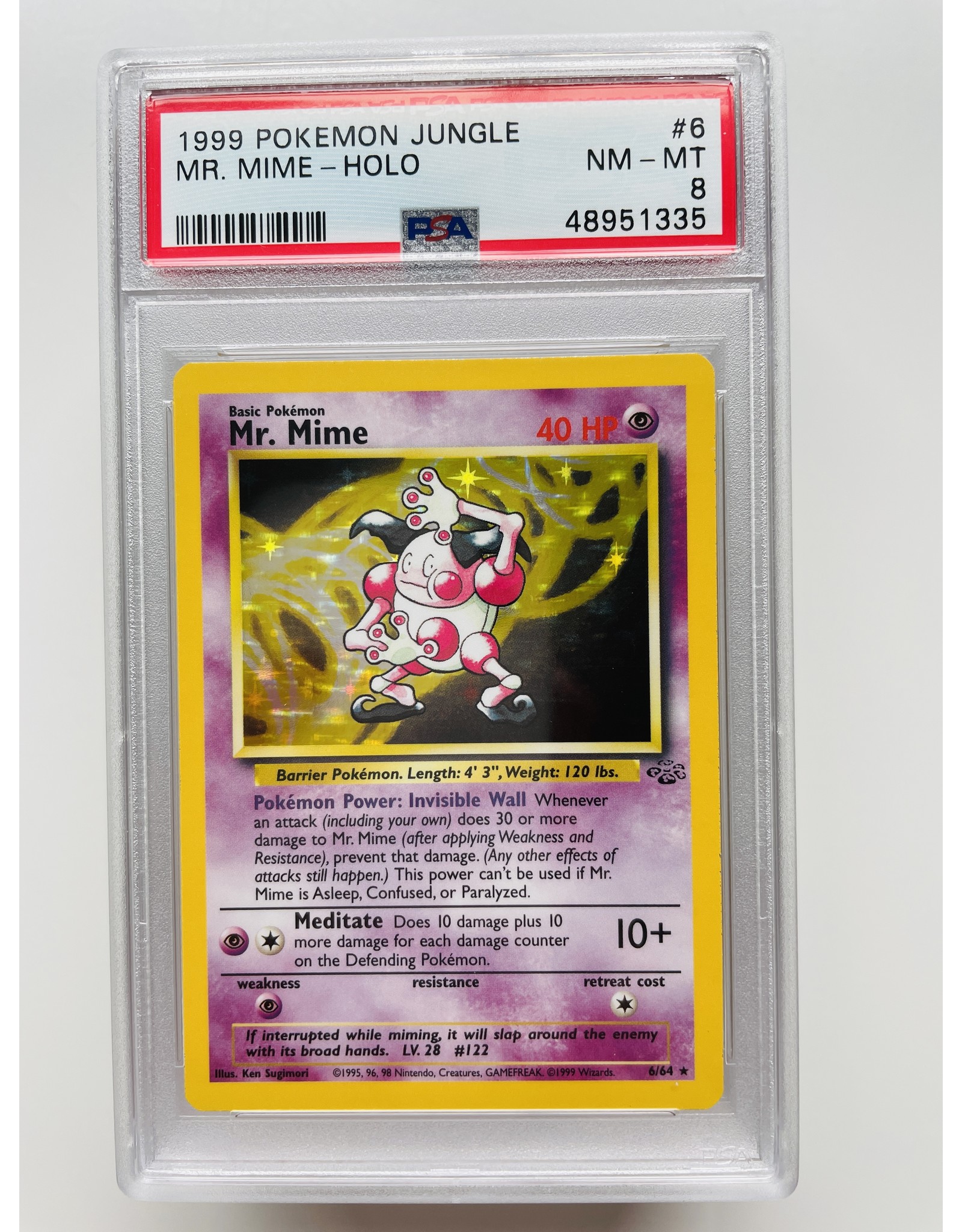 Mr. Mime Jungle Holo PSA 8