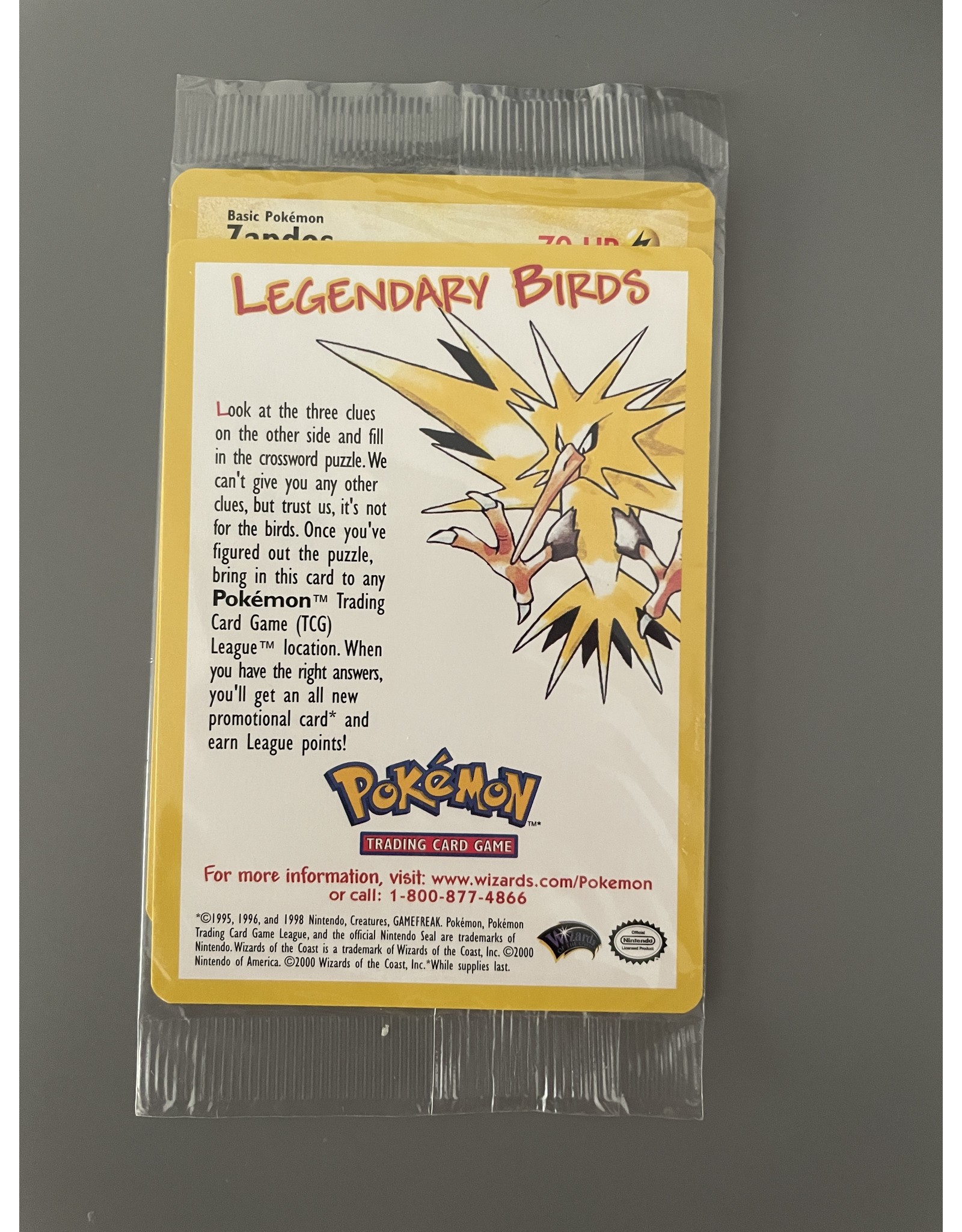 Zapdos WP 23 Sealed Wizards Black Star Promo