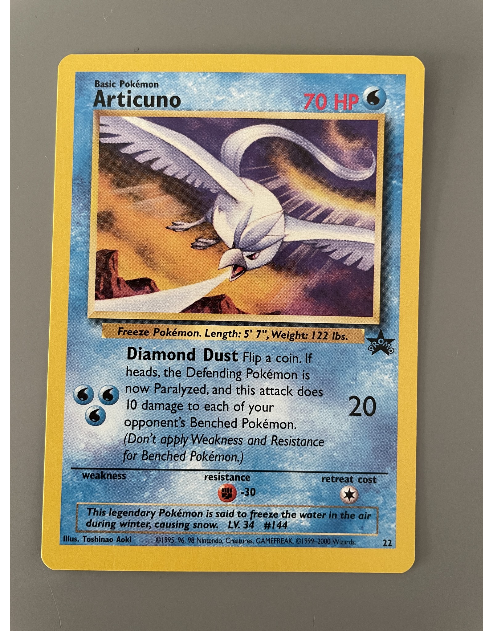Articuno WP 22 Sealed Wizards Black Star Promo