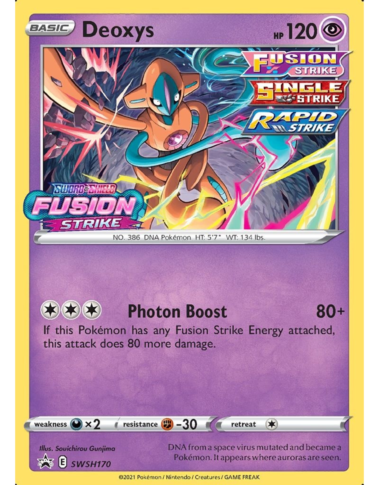 Deoxys SWSH 170 Fusion Strike Promo