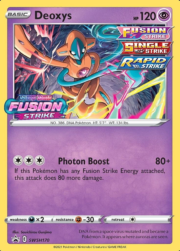 Deoxys SWSH 170 Fusion Strike Promo - LegendaryCards.eu